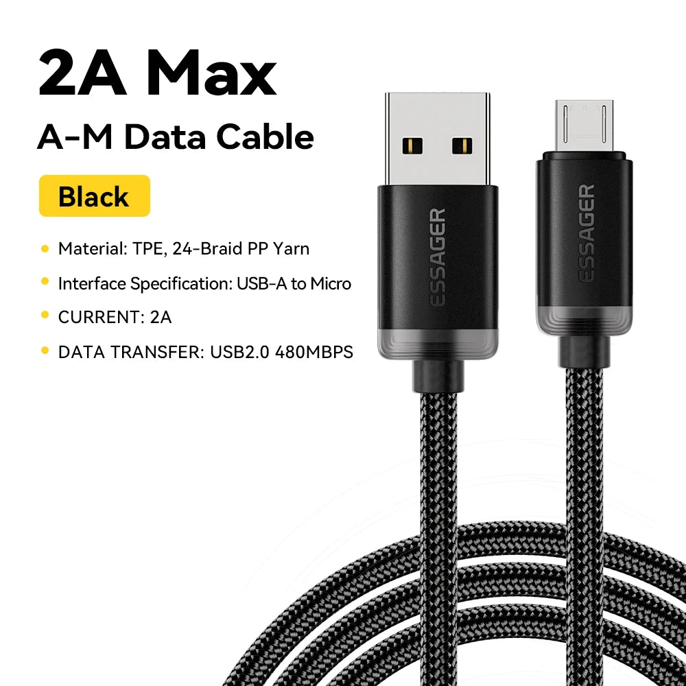 Essager Micro USB Cable 2A Fast Charging USB Cable